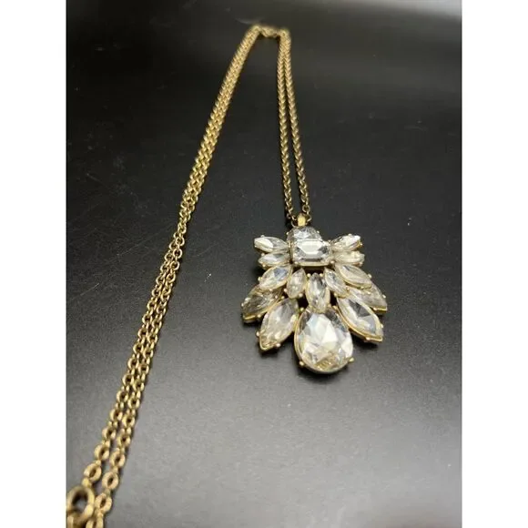 J. Crew Rhinestone Blossom Pendant - Picture 6 of 7